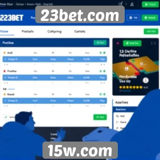 Interface e usabilidade do site 23bet.com em destaque